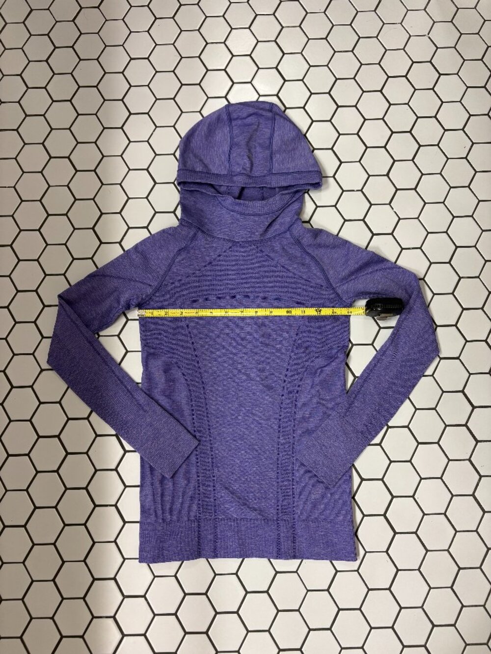 Ivivva Girls Purple Seamless Hooded Long Sleeve Athletic Top Size 10